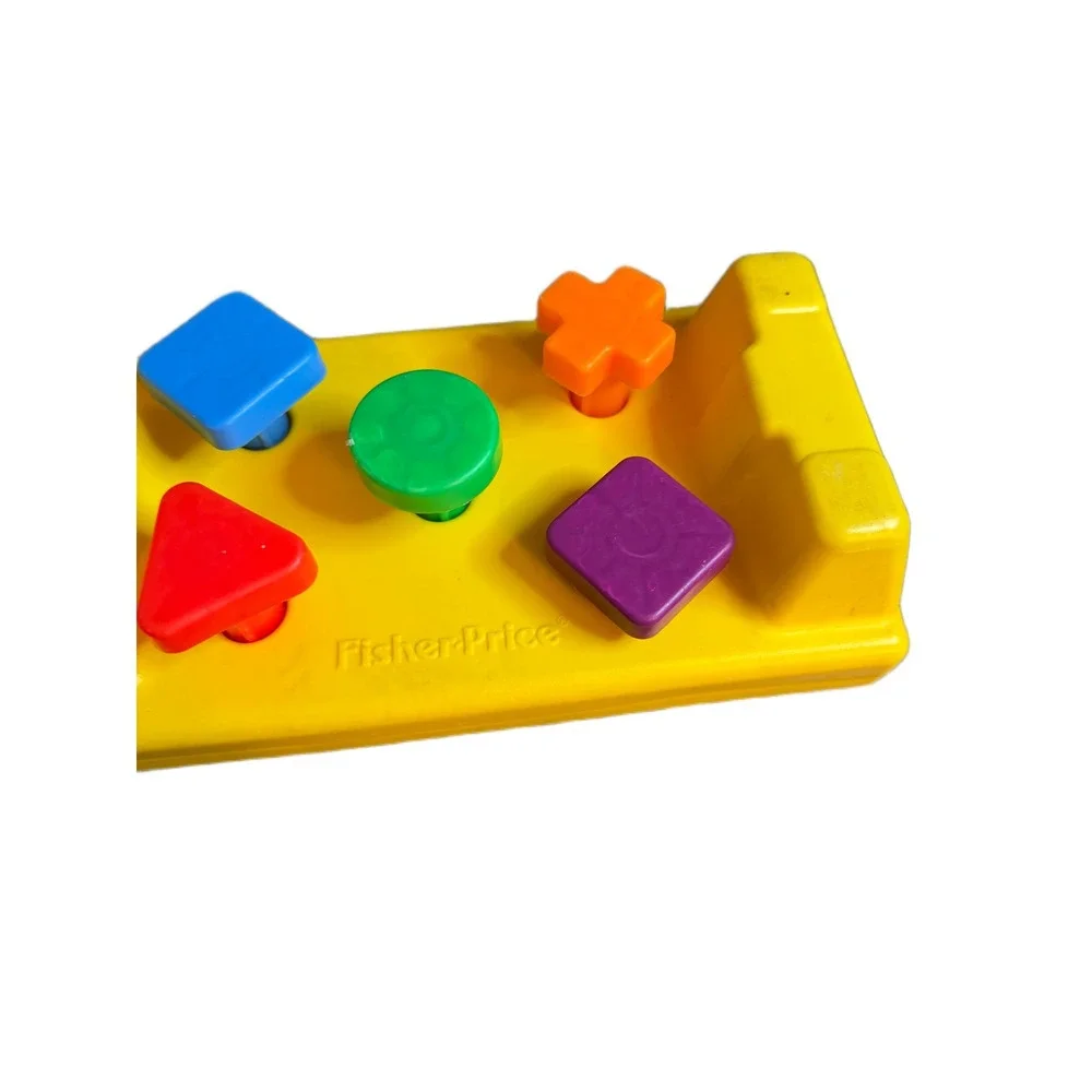 Fisher-Price Tap & Turn Bench Toddler Pounding Toy Yellow Double Sided 2035